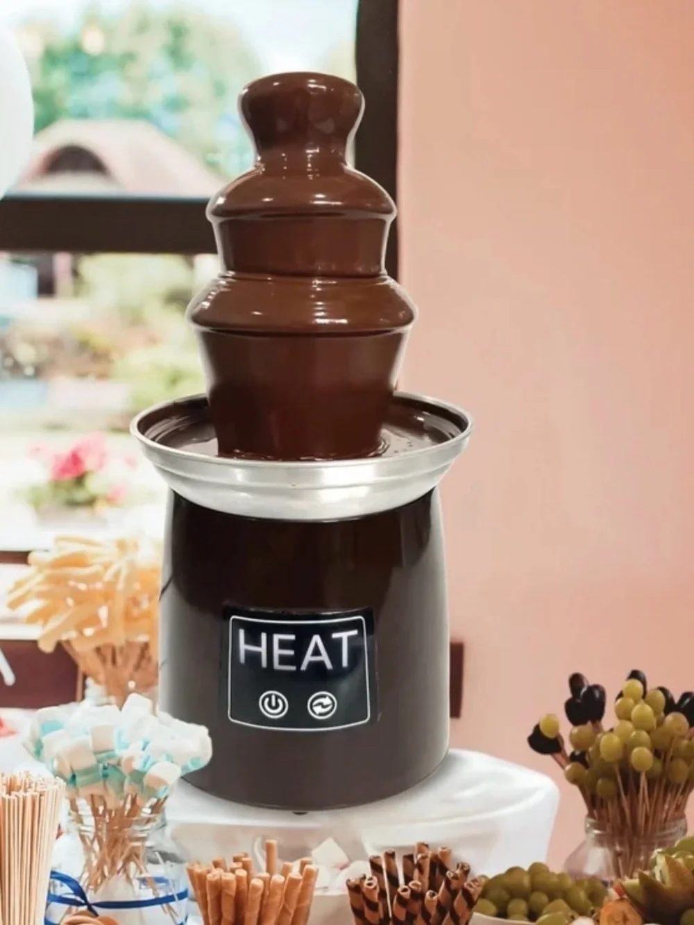 Chocolate Fountain Machine - Brown -